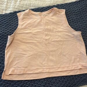 All in Motion Light Orange Cropped Sports Tank - Large